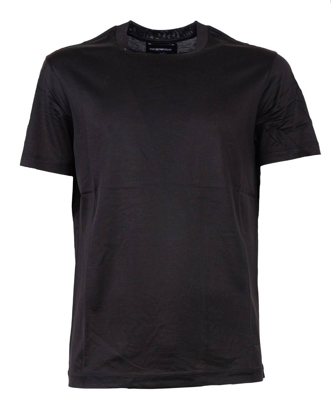 shop EMPORIO ARMANI  T-shirt: Emporio Armani t-shirt in cotone elasticizzato.
Scollo rotondo.
Maniche corte.
Composizione: 70% lyocell 30% cotone.
Fabbricato in Cina.. 8N1TE8 1JUVZ-0999 number 1683698